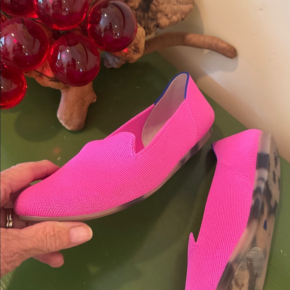 Rothy’s authentic limited edition flamingo pink loafers - Picture 6 of 7